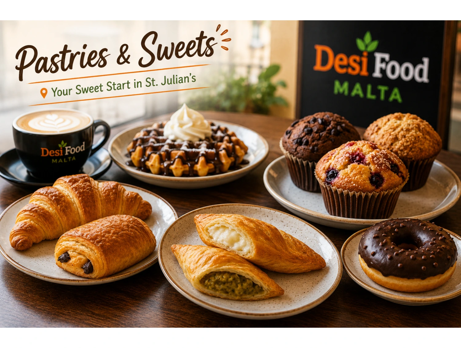 Pastries & Sweets at Desi Food Malta